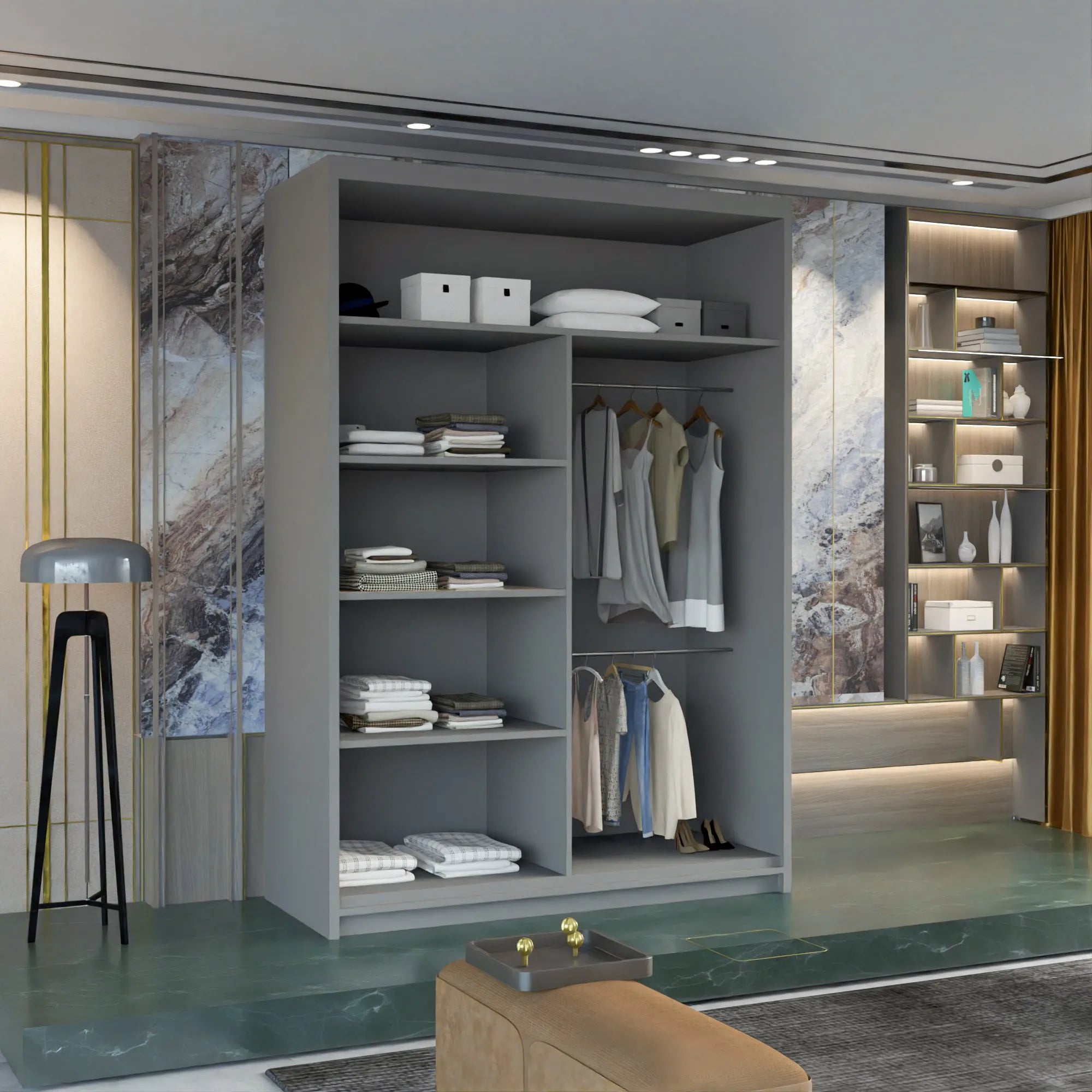 MARIKA-GREY-WARDROBE-120-cm