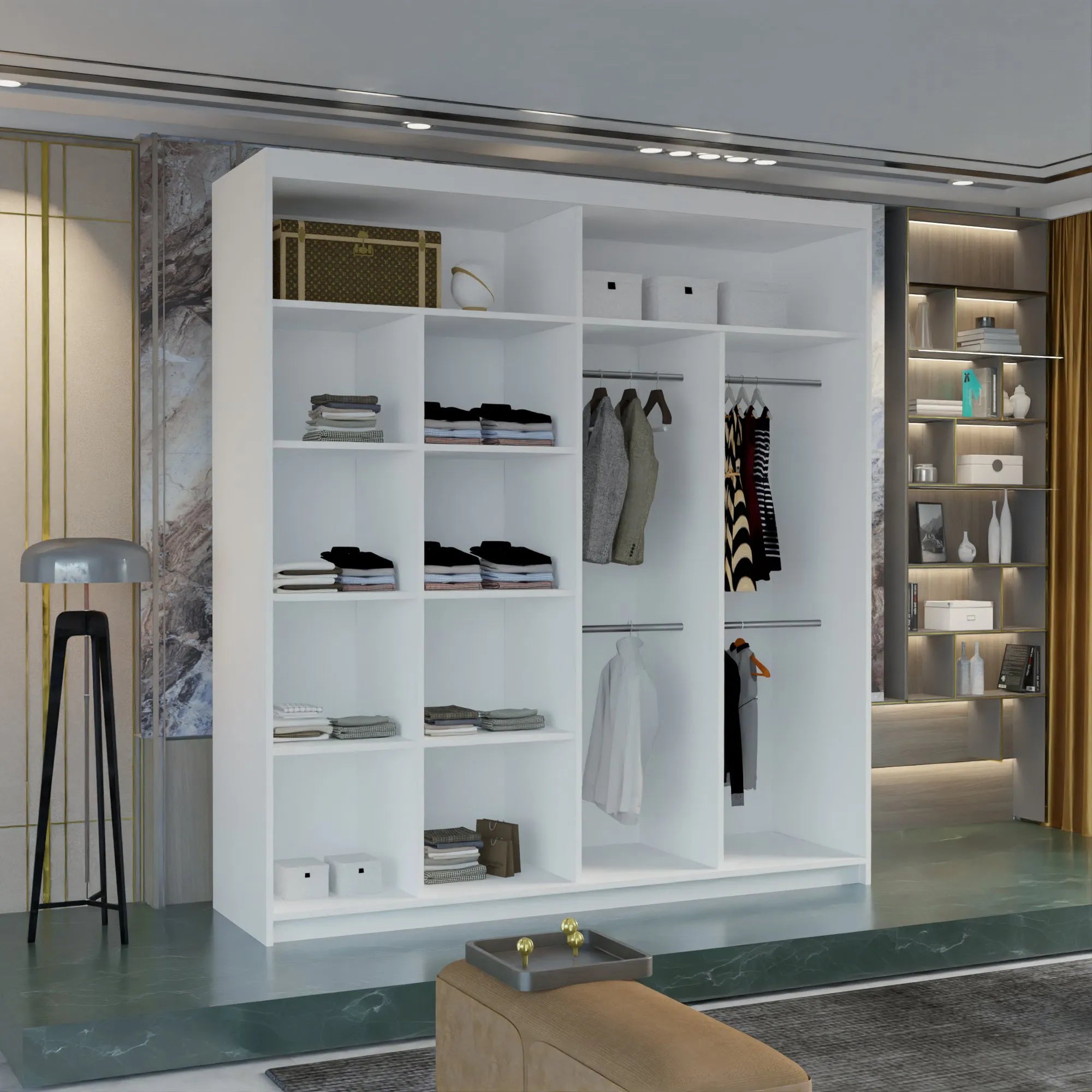 MARIKA-WHITE-WARDROBE-203cm